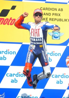 Jorge Lorenzo se v neděli radoval z vítězství ve Velké ceně Brna.
