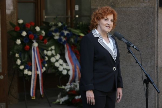 Na akci promluvila místopředsedkyně sněmovny Vlasta Parkanová.