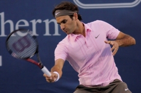 Roger Federer ve finále turnaje V Cincinnati.