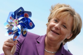 Německá kancléřka - ve Strakově akademii Merkel, zde Merkelová.