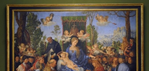 Dürerrova Růžencová slavnost je klenotem sbírek Národní galerie.