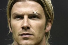 David Beckham po Fergusonově útoku.