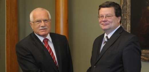Ministr Vondra se sešel s prezidentem republiky Václavem Klausem. 