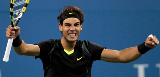 Rafael Nadal se raduje z postupu do semifinále US Open.