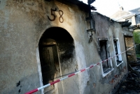 Dům romské rodiny ve Vítkově, který se stal cílem žhářů.