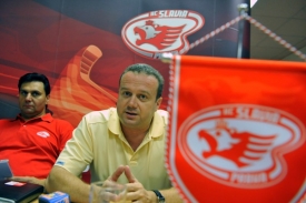 Vladimír Růžička (velvo) a předseda představenstva klubu Tomáš Rosen.