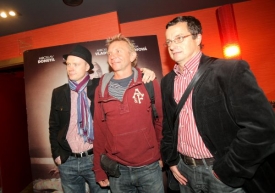 (zleva) Jan Budař, Miroslav Vladyka a Michal Viewegh.