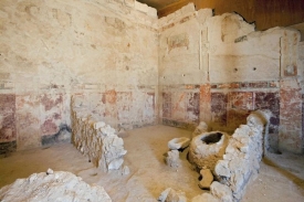 Jedna z místností divadla v Herodově paláci.