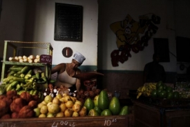 Lidé mohou podnikat ve 178 oblastech a mohou i zaměstnávat. Snímek z trhu v Havaně.