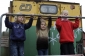 Nejvíc si Den železnice užily děti. Nejenže se mohly svést parním vlakem, ale strojvůdci je pustili i do své kabiny. (Foto: ČTK)
