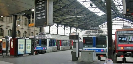 Pařížské nádraží Saint-Lazare.