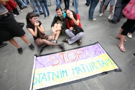 Studenti proti státním maturitám v minulosti často demonstrovali.