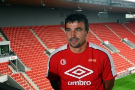 Michal Petrouš na stadionu v Edenu.