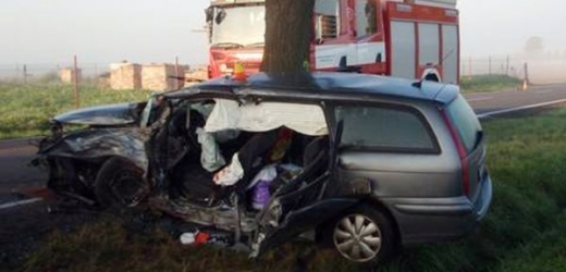 Na Olomoucku zemřela při autonehodě jednatřicetiletá žena. 
