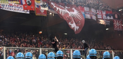 Srbští fanoušci v Itálii.