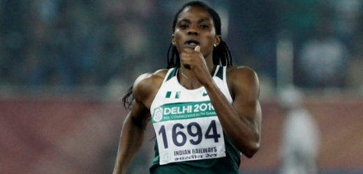 Nigerijská atletka Folashade Abuganová.