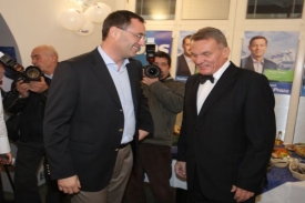 Šéf pražské ODS Boris Šťastný a Bohuslav Svoboda nyní jednají s TOP 09 o koalici.