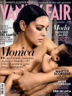 Monica Bellucciová na titulce časopisu Vanity Fair.