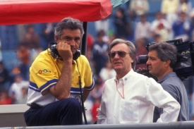 Flavio Briatore a Bernie Ecclestone v roce 1991 na Velké ceně Mexika.