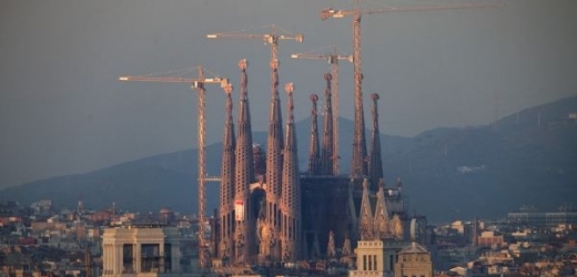 Chrám Antonia Gaudího Sagrada Família v Barceloně.
