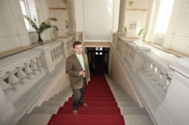 Slavnostní vstupní schodiště do Moravského zemské sněmu (dnes Ústavní soud).