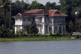Dům, v němž byla Su Ťij vězněna.
