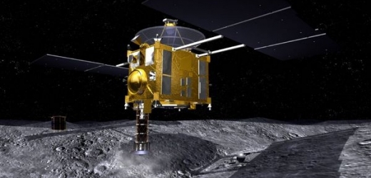 Sonda odebrala vzorek z povrchu asteroidu Itokawa.