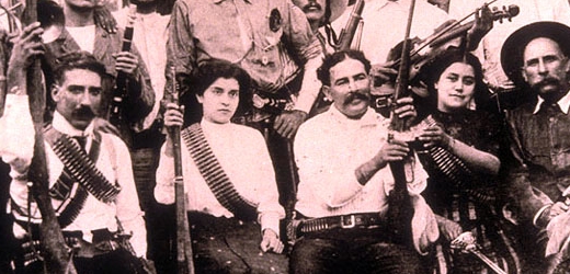 Mexičtí povstalci. Revoluce vypukla 18. 11. 1910. 
