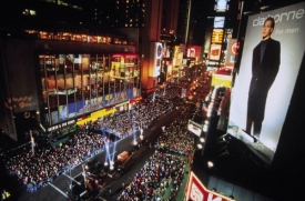 Silvestr na Times Square.