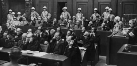 Obžalovaní v hlavním norimberském procesu.