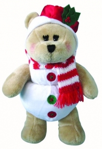 Vánoční medvídek, kterého můžete získat při nákupu nad pět set korun.