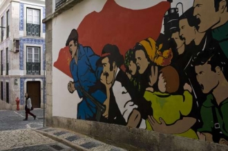 Rebelie ujařmovaných. Kresba v Portugalsku (2010). 