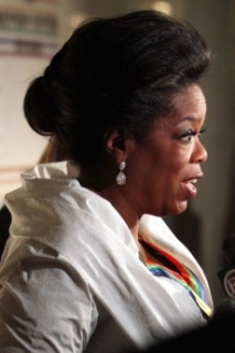 Moderátorka Oprah Winfreyová.