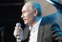 Vladimir Putin jako zpěvák amerických songů.