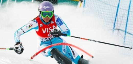 Šárka Záhrobská při slalomu v Aspenu.