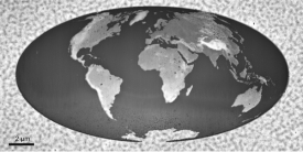 Nejmenší mapa světa je dlouhá pouze 22 tisícin milimetru.