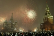 Nový rok přivítali i Rusové. Tradičně na Rudém náměstí a ve velkém stylu.