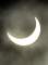 Maximální fáze zatmění nastala v 9.25, kdy Měsíc zakryl sluneční kotouč téměř ze čtyř pětin.