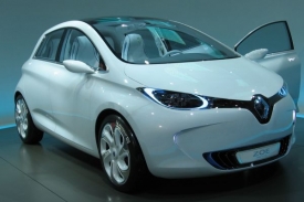 Koncept elektromobilu Renault Zoe, který byl představen na pařížském autosalonu 2010.