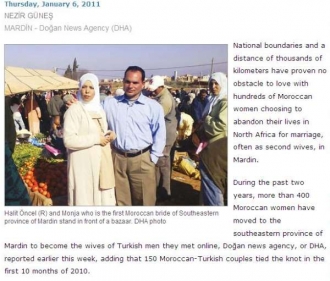 Monja, druhá žena Halita Öncela (z tureckého listu Daily News).