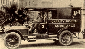 Sanitka v New Orleansu v roce 1911. 