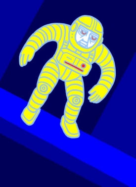 Žlutý kosmonaut.