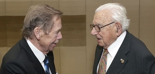 Václav Havel a 102letý sir Winton.