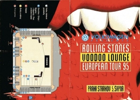 Plánek ke koncertu Rolling Stones, 1990.