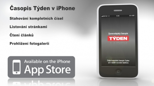 Aplikace TÝDEN pro telefony iPhone a tablety iPad na App Store