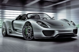 Současná produkce automobilky - Porsche 918 Spyder.