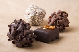 Čokoládové lanýže Lucie Glaister.