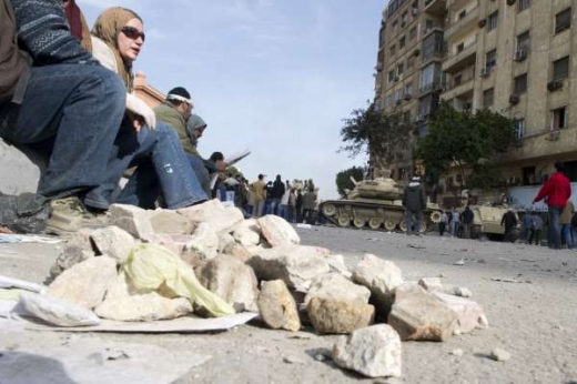 Zátiší s kameny v Káhiře.