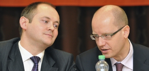 Michal Hašek (vlevo) a Bohuslav Sobotka z ČSSD.