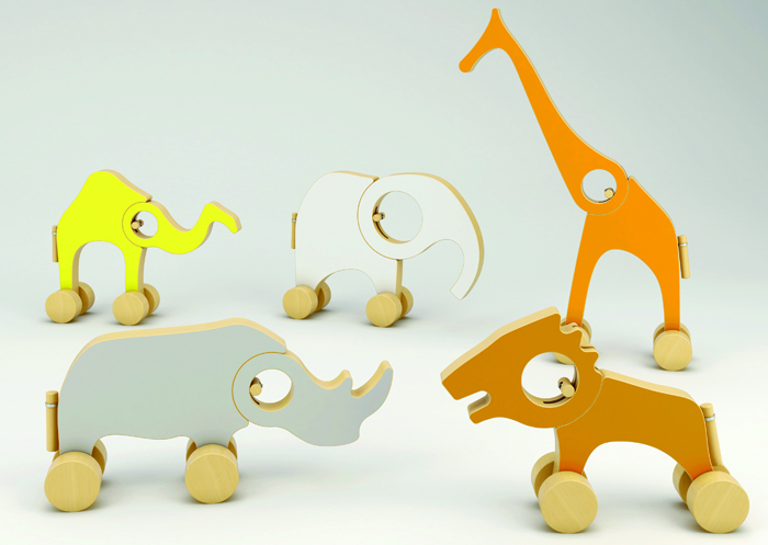 Nominace v kategorii Designér roku: René Šulc za židli Era pro Ton, lampu Káča a kolekci hraček Afrika (na snímku).